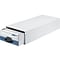 Bankers Box Stor/Drawer File Storage Drawer, Check Size, White/Blue (00302)