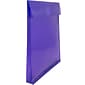 JAM Paper® Plastic Envelopes with Hook & Loop Closure, 9.75 x 11.75 with 1 Inch Expansion, Purple, 12/Pack (118V1PU)