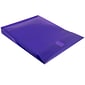 JAM Paper® Plastic Envelopes with Hook & Loop Closure, 9.75 x 11.75 with 1 Inch Expansion, Purple, 12/Pack (118V1PU)