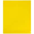 JAM Paper® Plastic Envelopes with Hook & Loop Closure, 9.75 x 11.75 with 1 Inch Expansion, Yellow, 1