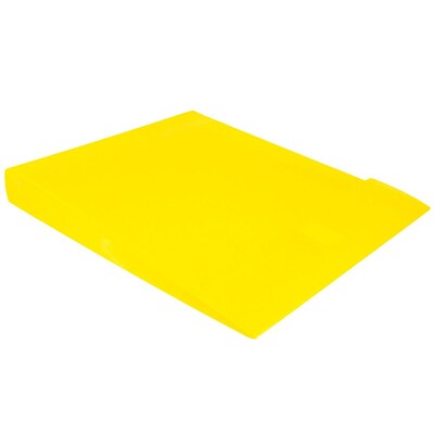 JAM Paper® Plastic Envelopes with Hook & Loop Closure, 9.75 x 11.75 with 1 Inch Expansion, Yellow, 12/Pack (118V1YE)