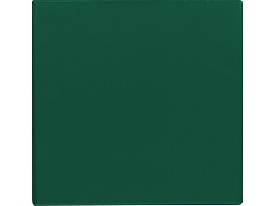 Staples® Standard 1 3 Ring Non View Binder with D-Rings, Green (26291-CC)