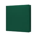 Staples® Standard 1-1/2 3 Ring Non View Binder with D-Rings, Green (26303-CC)