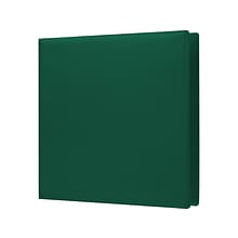Staples® Standard 1 3 Ring Non View Binder with D-Rings, Green (26291-CC)