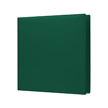 Staples® Standard 1-1/2 3 Ring Non View Binder with D-Rings, Green (26303-CC)