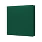 Staples® Standard 1-1/2" 3 Ring Non View Binder with D-Rings, Green (26303-CC)