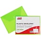 Jam Paper Plastic File Pocket, Letter Size, Assorted, 6/Pack (218V0ASSRT)