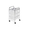 Honey-Can-Do Storage Mixed Materials Mobile Utility Cart with Lockable Wheels, Multicolor (CRT-02215