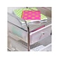 Honey-Can-Do Storage Mixed Materials Mobile Utility Cart with Lockable Wheels, Multicolor (CRT-02215)