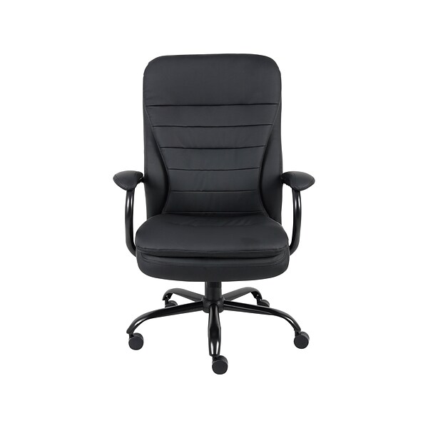 Boss Office Products CaressoftPlus Executive Big & Tall Chair, Black (B991-CP)
