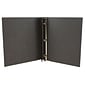 JAM Paper Italian Leather 3/4" 3-Ring Binder, Dark Brown (369231777)