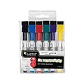 Quartet ReWritables Mini Dry Erase Markers, Fine Tip, Assorted, 6/Pack (51-659312Q)