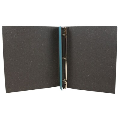 JAM Paper Italian Leather 3/4" 3-Ring Binder, Turquoise (369231772)