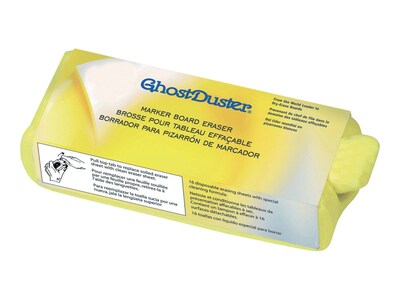 Quartet GhostDuster Erasers, Yellow, 16/Pack (920332)