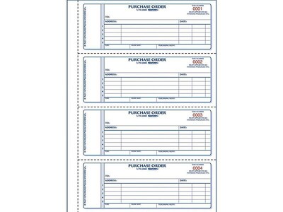 Rediform 2-Part Carbonless Purchase Requisitions, 7"L x 2.7"W, 400 Sets/Book (RED1L176)