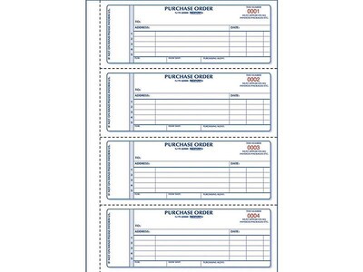 Rediform 2-Part Carbonless Purchase Requisitions, 7"L x 2.7"W, 400 Sets/Book (RED1L176)