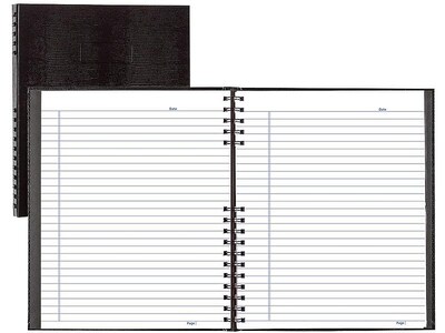 Blueline NotePro 1-Subject Professional Notebooks, 8.5" x 10.75", College Ruled, 100 Sheets, Black (A10200.BLK)