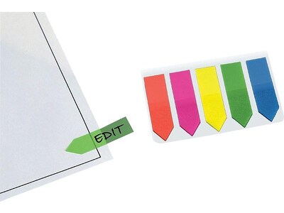 Redi-Tag Page Flags, Assorted Colors, 0.47 Wide, 125/Pack (31118)