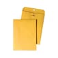 Quality Park Clasp & Moistenable Glue Catalog Envelopes, 8.75 x 11.5, Brown Kraft, 100/Box (QUA377