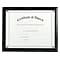 NuDell Economical Award Plaque Plastic Certificate Frame, Black (18815M)