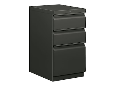 HON Brigade 3-Drawer Mobile Vertical File Cabinet, Letter Size, Lockable, Charcoal (HON33723RS)