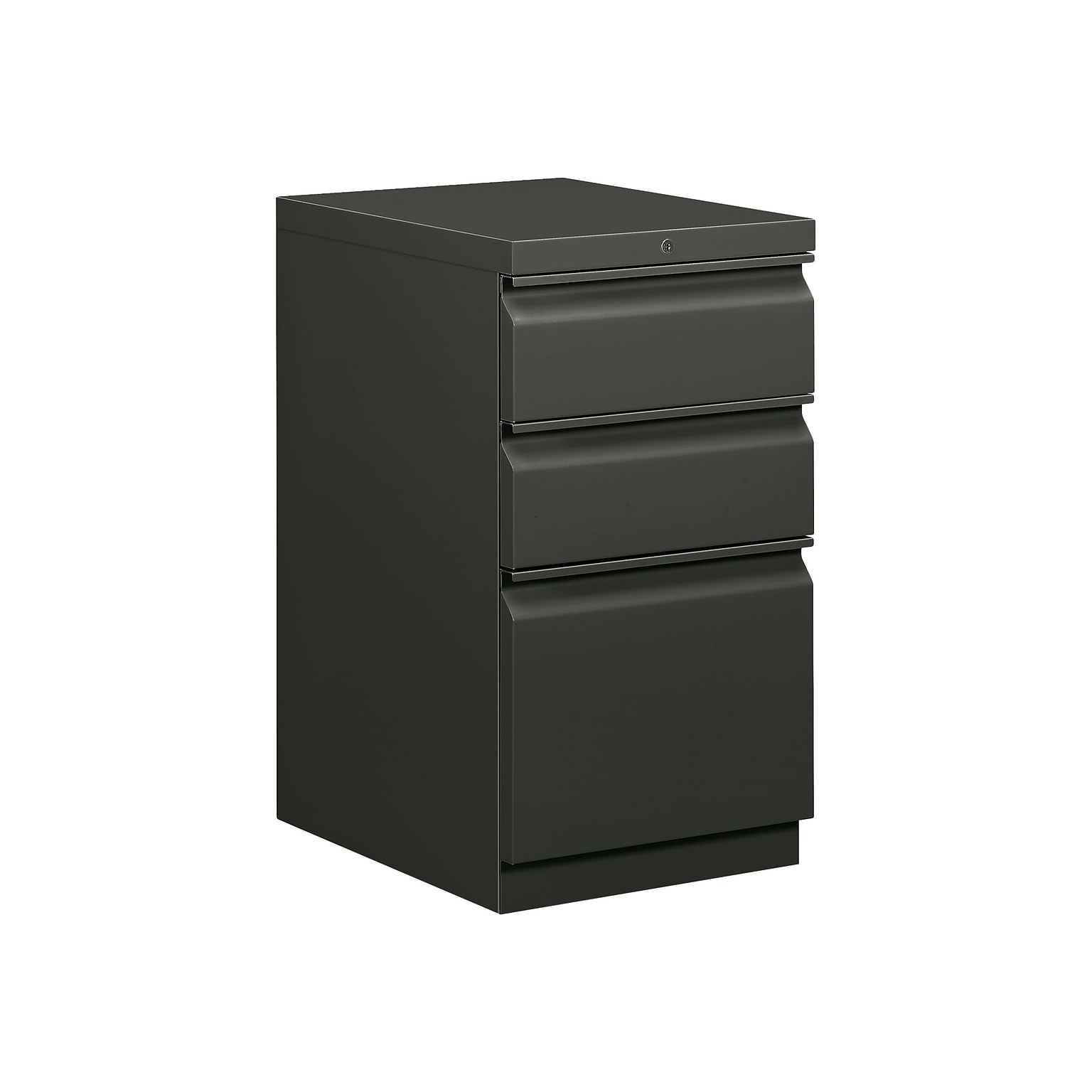 HON Brigade 3-Drawer Mobile Vertical File Cabinet, Letter Size, Lockable, Charcoal (HON33723RS)