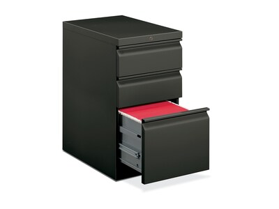 HON Brigade 3-Drawer Mobile Vertical File Cabinet, Letter Size, Lockable, Charcoal (HON33723RS)