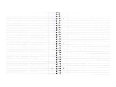 National Brand Kolor Kraft 1-Subject Notebooks, 8.86" x 11", College Ruled, 80 Sheets, Each (RED33709)