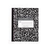 Roaring Spring Composition Notebook, 7 x 8.5 Wide Ruled, 48 Sheets, Black Marble (77333)