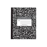 Roaring Spring Composition Notebook, 7 x 8.5 Wide Ruled, 36 Sheets, Black Marble (77332)