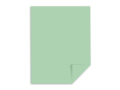 Exact Vellum Bristol 67 lb. Cardstock Paper, 8.5 x 11, Green, 250 Sheets/Pack (WAU82351)