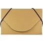 JAM Paper® Colorful Business Card Holder Case with Round Flap, Matte Gold Chipboard, Sold Individually (369031718)