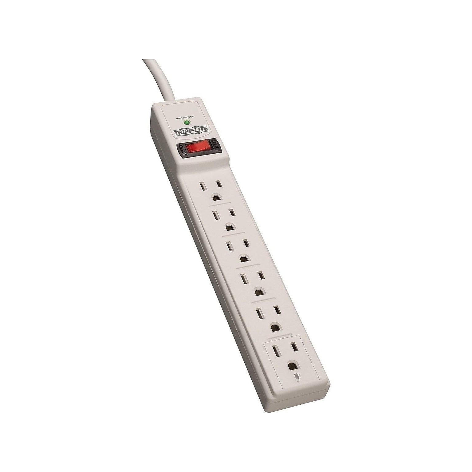Tripp Lite Protect It! 6-Outlet Surge Protector, 6 Cord (TRPTLP606)