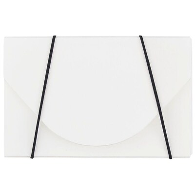 JAM Paper® Plastic Business Card Holder Case, White Solid, Sold Individually (91632023)