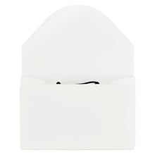 JAM Paper® Plastic Business Card Holder Case, White Solid, Sold Individually (91632023)