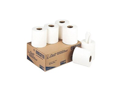 Scott Essential Recycled Centerpull Paper Towels, 1-ply, 700 Sheets/Roll, 6 Rolls/Pack (01032)
