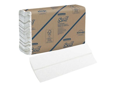 Scott Essential C-Fold Paper Towels, 1-Ply, 200 Sheets/Pack, 12 Packs/Carton (02920)