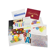 JAM Paper Birthday Cards, 50/Pack (526AOA001WB)