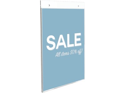 Deflecto® Classic Image® Wall Mount Sign Holder, Clear Plastic (68201) (DEF68201)
