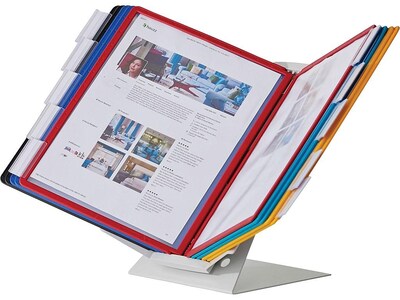 Durable Vario Pro Document Holder, 8.5 x 11, Horizontal, Desktop/Wall, Multicolor Plastic (551500)