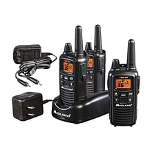 MIDLAND RADIO X-tra Talk Two-Way Radios, Black, 3/Pack (LXT633VP3)