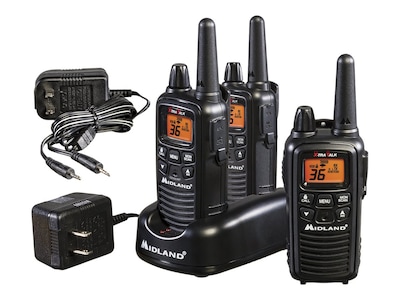 Midland X-tra Talk LXT633VP3 Two-Way Radios, Black, 3/Pack