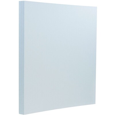 JAM Paper® Matte Cardstock, 8.5 x 11, 130lb Baby Blue, 25/pack