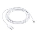 Apple Lightning USB Cables for iPhone/iPad/iPod Touch, White, 2/Pack (MD819AM/A-2PK)