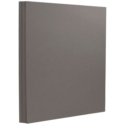 JAM Paper® Matte Cardstock, 8.5" x 11", 130lb Dark Gray, 25/pack