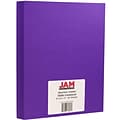 JAM Paper® Matte Cardstock, 8.5 x 11, 130lb Electric Violet, 25/pack