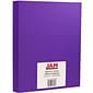 JAM Paper® Matte Cardstock, 8.5" x 11", 130lb Electric Violet, 25/pack