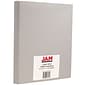 JAM Paper® Matte Cardstock, 8.5" x 11", 130lb Light Gray, 25/pack