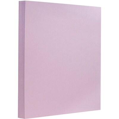 JAM Paper® Matte Cardstock, 8.5 x 11, 130lb Light Purple, 25/pack