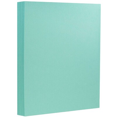 JAM Paper® Matte Cardstock, 8.5" x 11", 130lb Turquoise, 25/pack